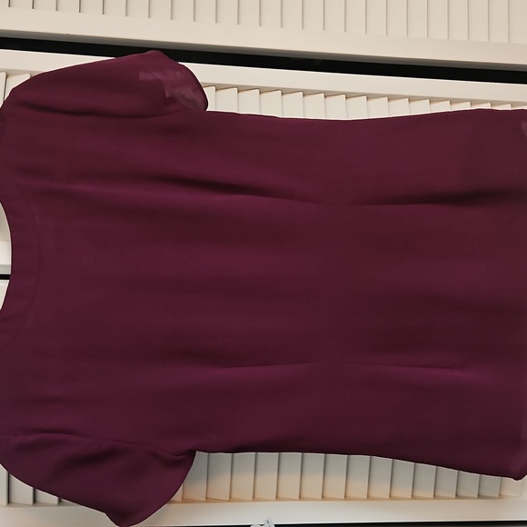 Purple Ruffle-front Blouse - Picture 3 of 4